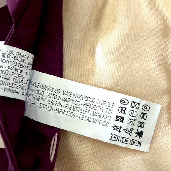 Zara Purple and White Polka Dots Miniskirt with Bow Embellishment - Picture 8 of 11